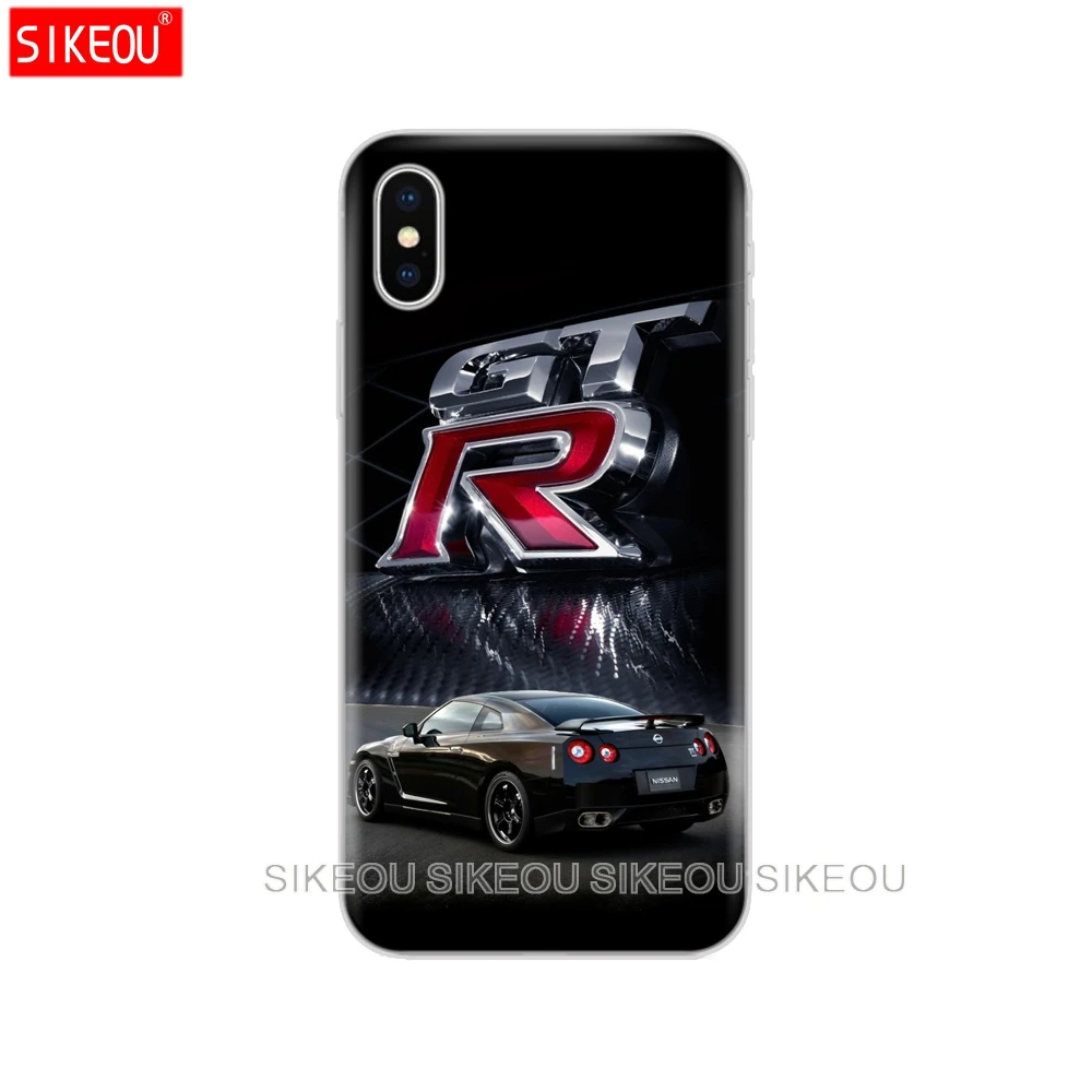 Силиконовый чехол для телефона для Iphone 6X8 7 6s 5 5S SE Plus 10 XR XS Max чехол GTR спортивный автомобильный принт - Цвет: 30644