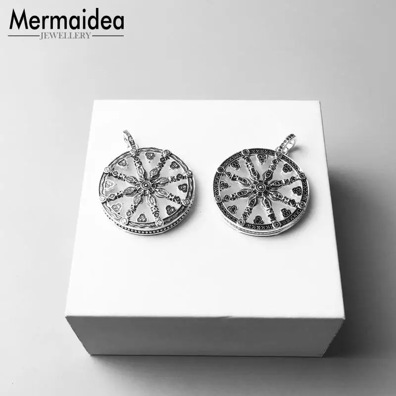 Подвеска на диск Karma новинка 2020 модное ювелирное изделие посеребренное