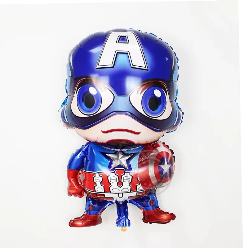 Captain America 1 шт. воздушные шары Супергероя человека-паука, Халка, Бэтмена, фольгированные воздушные шары для детей на день рождения, товары для вечеринки, украшения для детского душа, игрушки - Цвет: Captain America