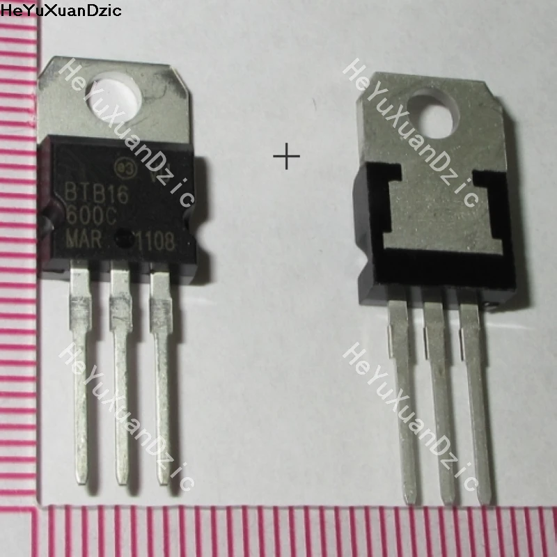 

10Pcs/ lot BTB16-600CRG BTB16-600C BTB16-600 BTB16 16A 600V bidirectional thyristor TO-220 New Original Product