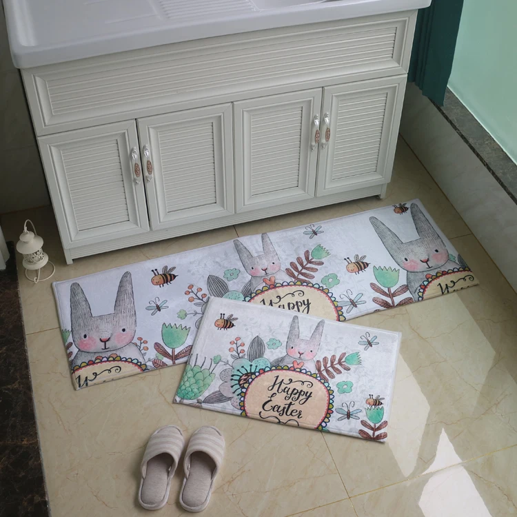 Miglior 50x80 + 50x120 Cm/set Verniciato Cucina Mat Anti-slip Bagno Carpet Casa Corridoio Zerbino Camera Da Letto Per Bambini Coperta Di Zona