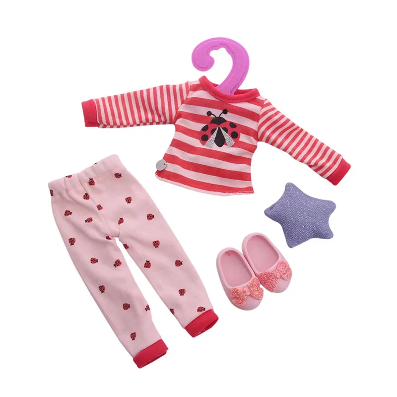 LUCKDOLL, модная Милая одежда, костюм куклы, одежда для 14,5 Дюймов, кукла, американская, Wellie Wishers, куклы, рождественский подарок