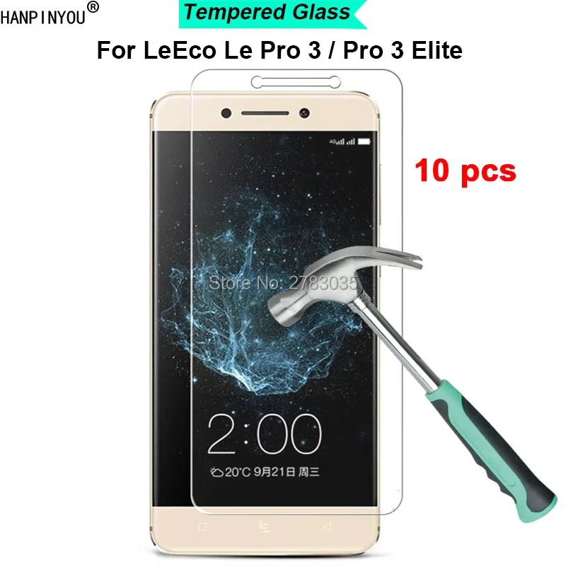 

10 шт. для Letv LeEco Le Pro 3 X720 Pro3 X722 твердость 9H 2.5D ультратонкое закаленное защитное стекло