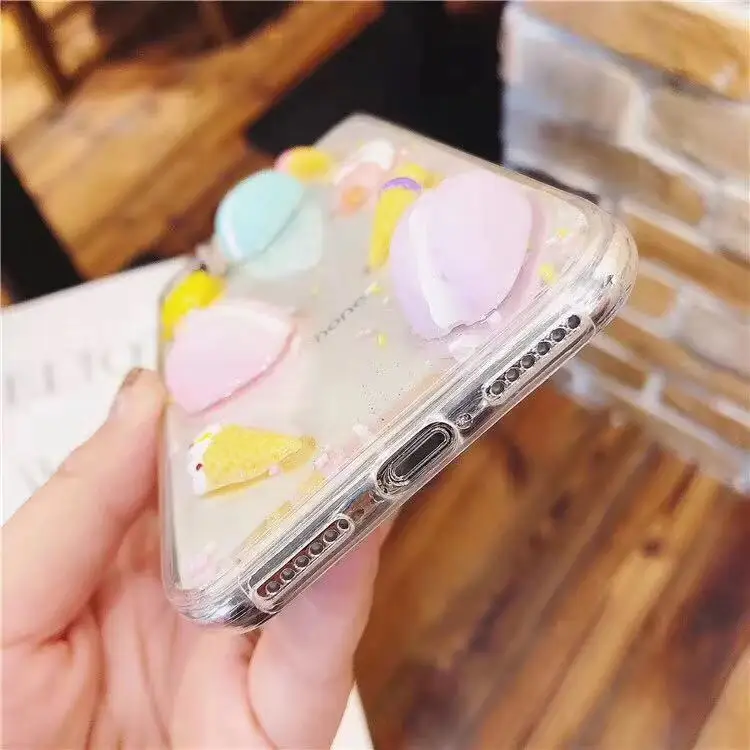 Чехлы для Apple IPhone 6 6s 7 8 Plus X S Xr Xs Max милые 3D чехлы с мороженым торт макарон оболочка