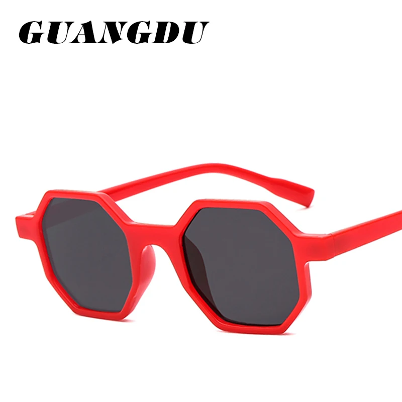 Модные маленькие Восьмиугольные Винтажные Солнцезащитные очки женские