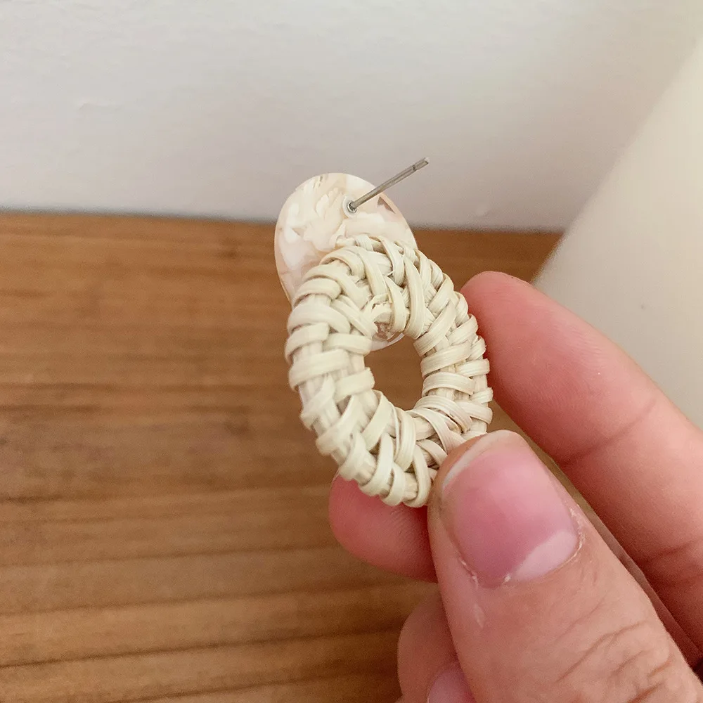 Женские акриловые серьги классические популярные серьги-капельки ручной работы