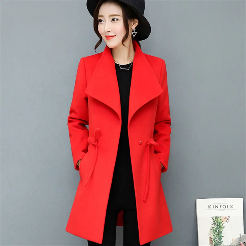 Женская ветровка нового размера плюс тренчкот свободного покроя элегантное