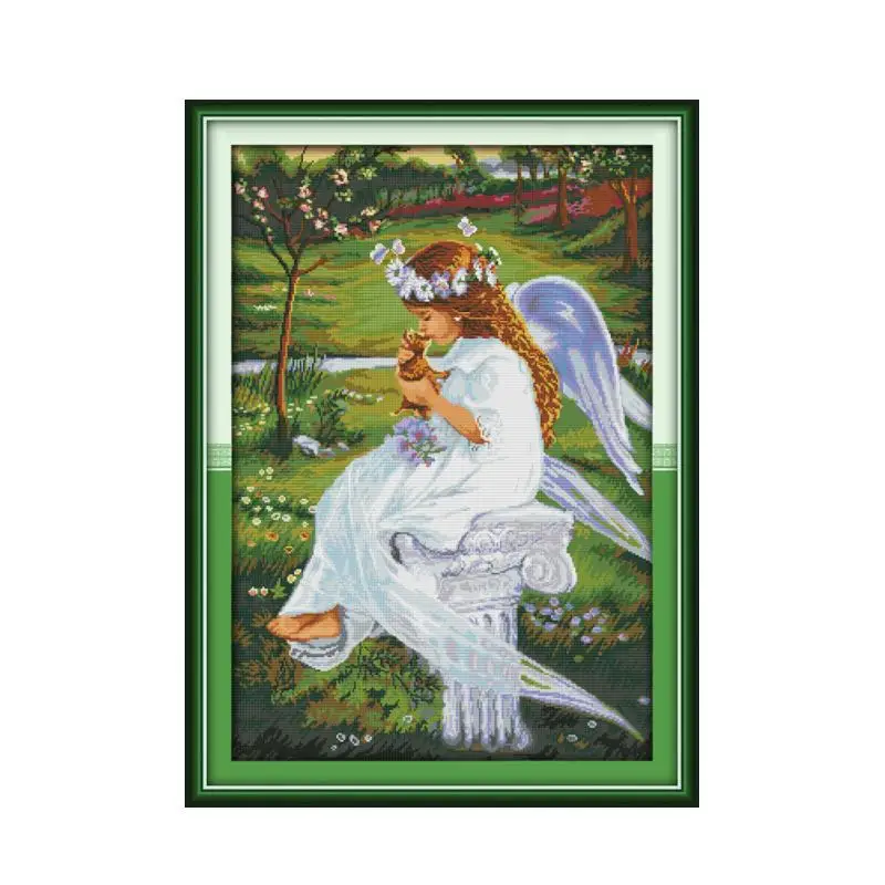 Набор для вышивки крестом Beautiful Angel 11CT 14CT с китайскими характеристиками|14ct cross stitch