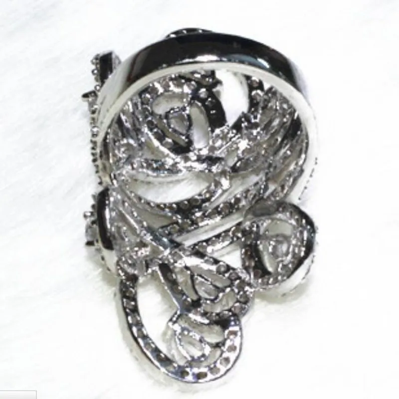 Роскошное большое ювелирное изделие Женское Обручальное Кольцо шириной 30 мм