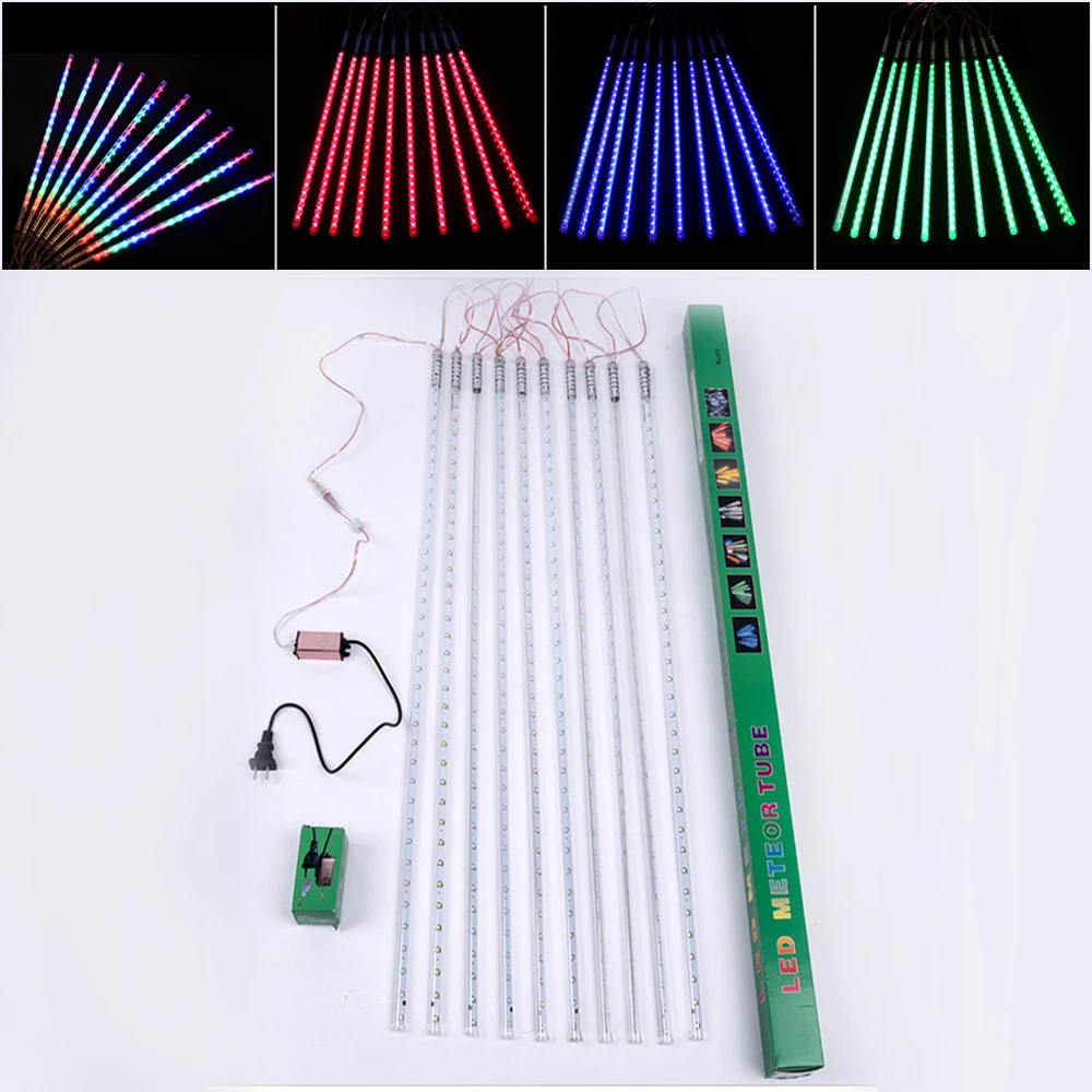 ZjRight 80 см метеоритный дождь трубки 720LED Водонепроницаемый Открытый Гала Рождество