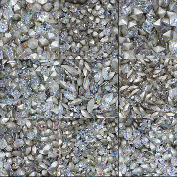 10 шт./лот 3D Овальный дизайн ногтей алмазный горный хрусталь Высокое Качество