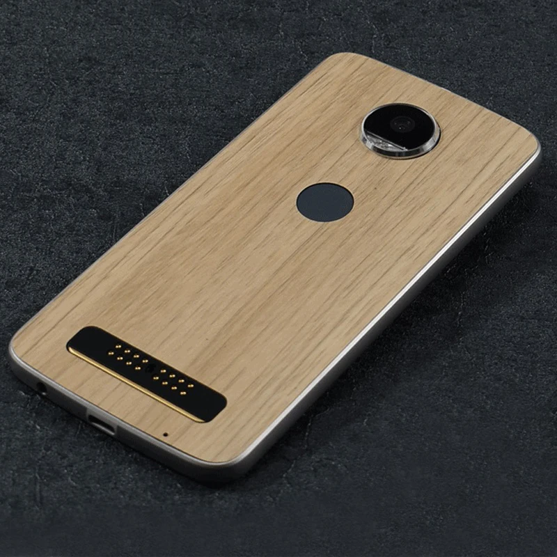Wood Grain Back Sticker Film Protective Phone Wrap Skins Paste Membrane for Moto Z/Moto Play |