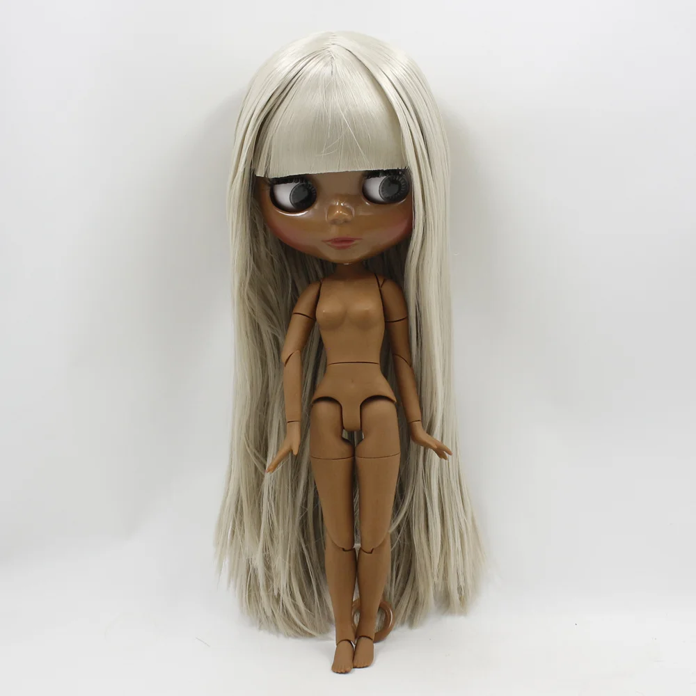Кукла Blyth ICY DBS 1/6 bjd супер черный оттенок кожи темнее черное модное серое прямое