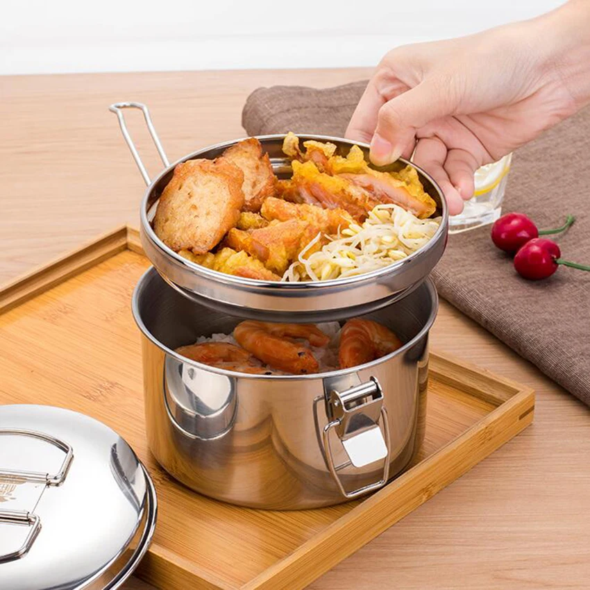 Новый термос Еда контейнер Коробки для обедов Нержавеющая сталь/12/13/14/16 см