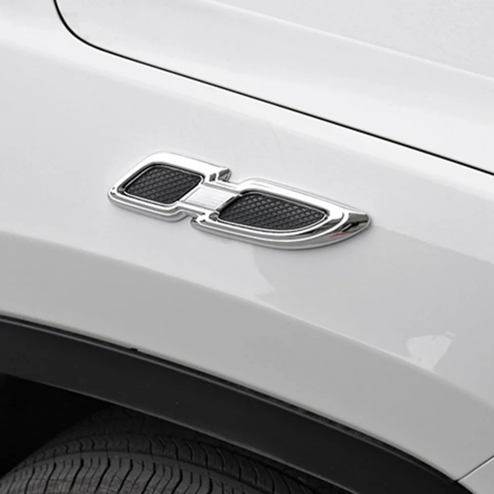 2 шт. хромированные акулы жабры воздушный поток вентиляционный щиток на крыло