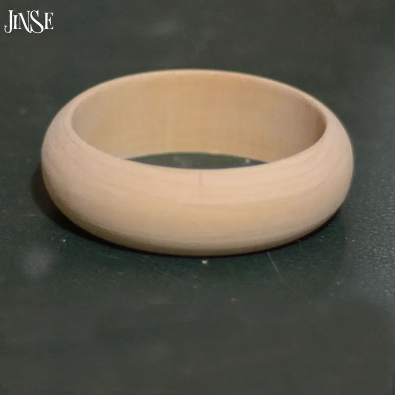 

JINSE 100 шт., большой круглый незавершенный женский браслет из дерева, ювелирные изделия