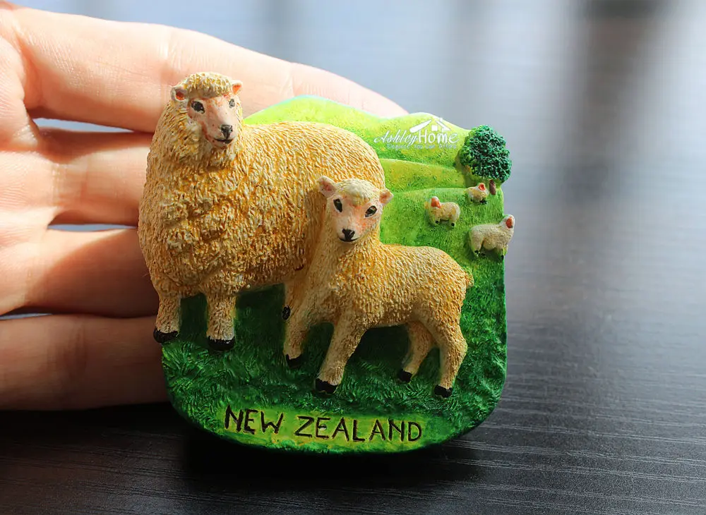 Овечка в Новой Зеландии туристический сувенир 3D искусственная смола идея для