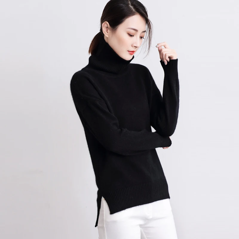 Women Sweaters And Pullovers Cashmere Sweater Women's Fashion Turtleneck Knitted Trendy Tops Ladies Autumn Winter Warm Jumpers | Женская