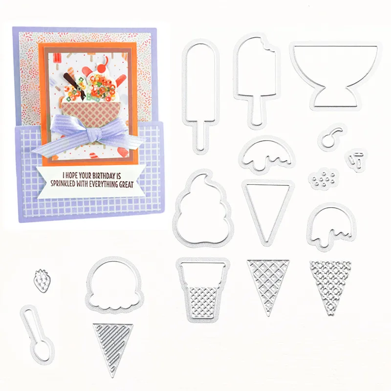 2019 17pcs cool treats Metal Cutting Dies Stamp Stencil for DIY Scrapbooking Photo Album Embossing Decorative Craft Die | Дом и сад