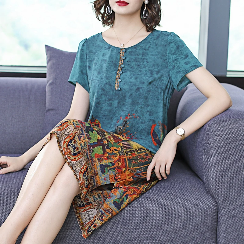 Красный 100% тутового натурального шелка платье женское плюс размер элегантный