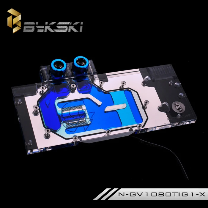 Блок водяного охлаждения Bykski с графическим процессором для Gigabyte GTX1080Ti Gaming OC 11G|water