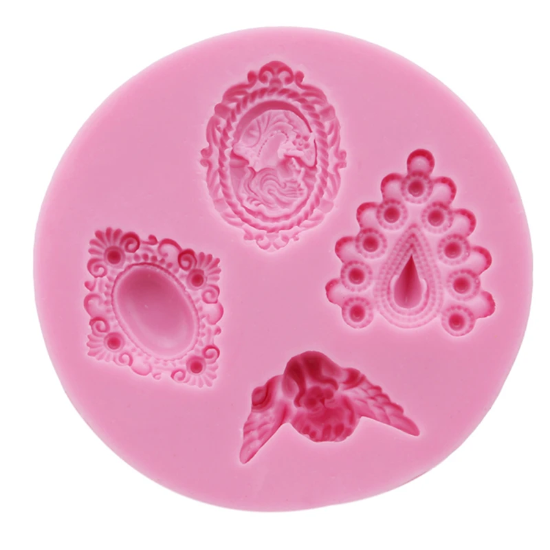 Силиконовая форма для выпечки 3D в форме сердца ангела инструмент помадки торта