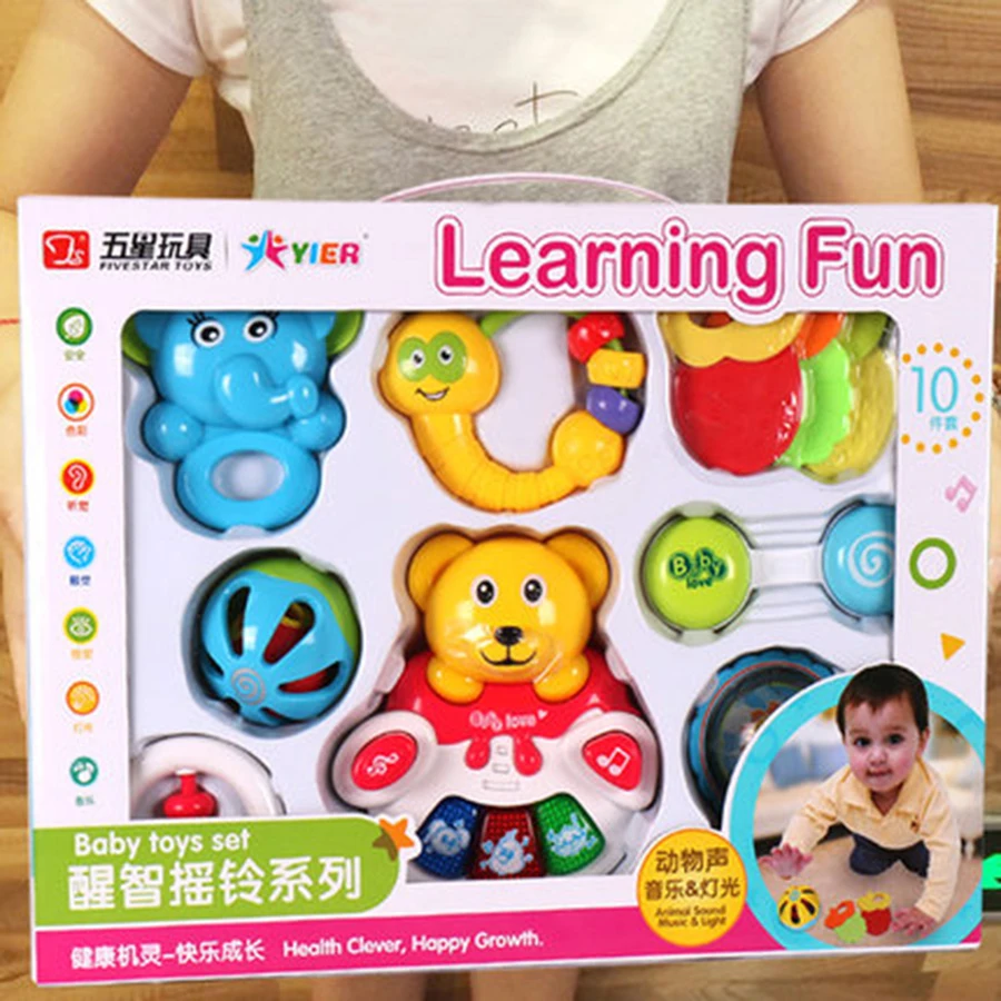 Детские Схватив Погремушки Музыкальные Игрушки Животных Коляска Для Кукол