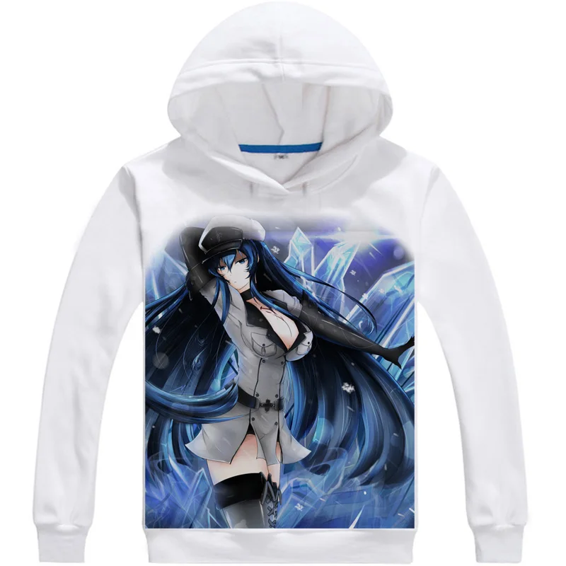 Толстовки Coolprint с аниме принтом толстовки капюшоном Akame ga KILL 3D мульти стиль
