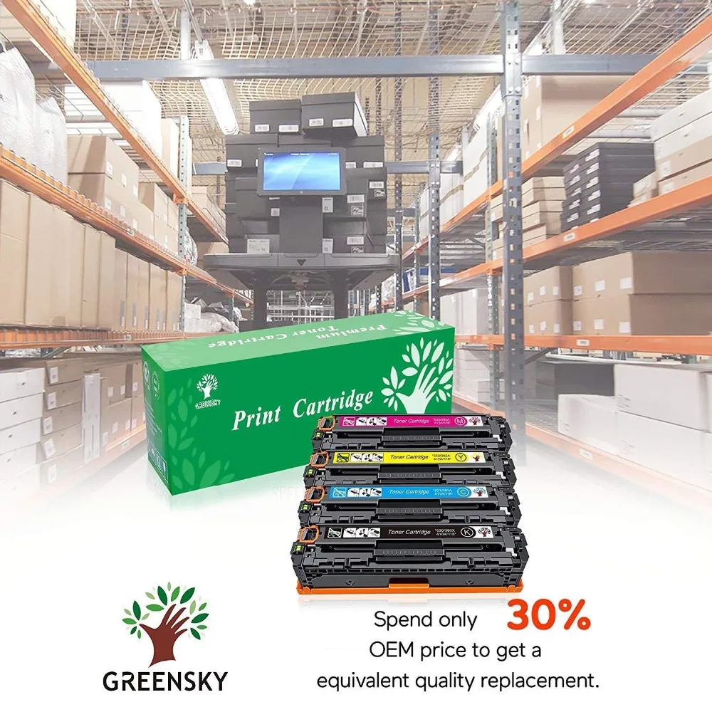 GREENSKY 5 шт./компл. CC530A CC531A CC532A CC533A 304A тонер картридж для hp Цвет LaserJet CP2025 CP2025n CP2025dn CM2320n