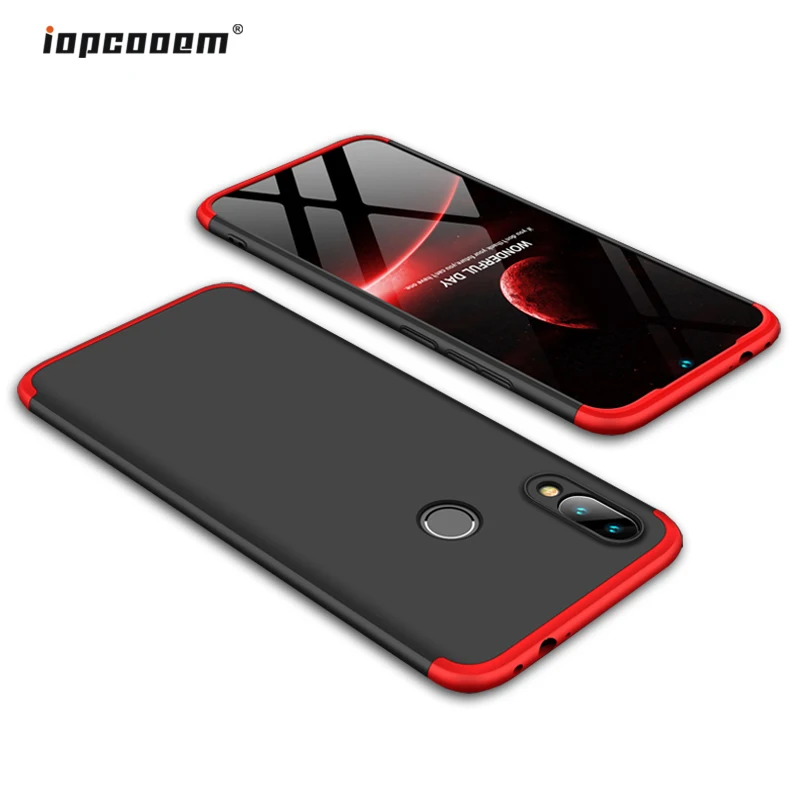 360 полная защита Чехлы для Xiaomi Redmi 7 Роскошные Жесткий противоударный чехол Note Pro