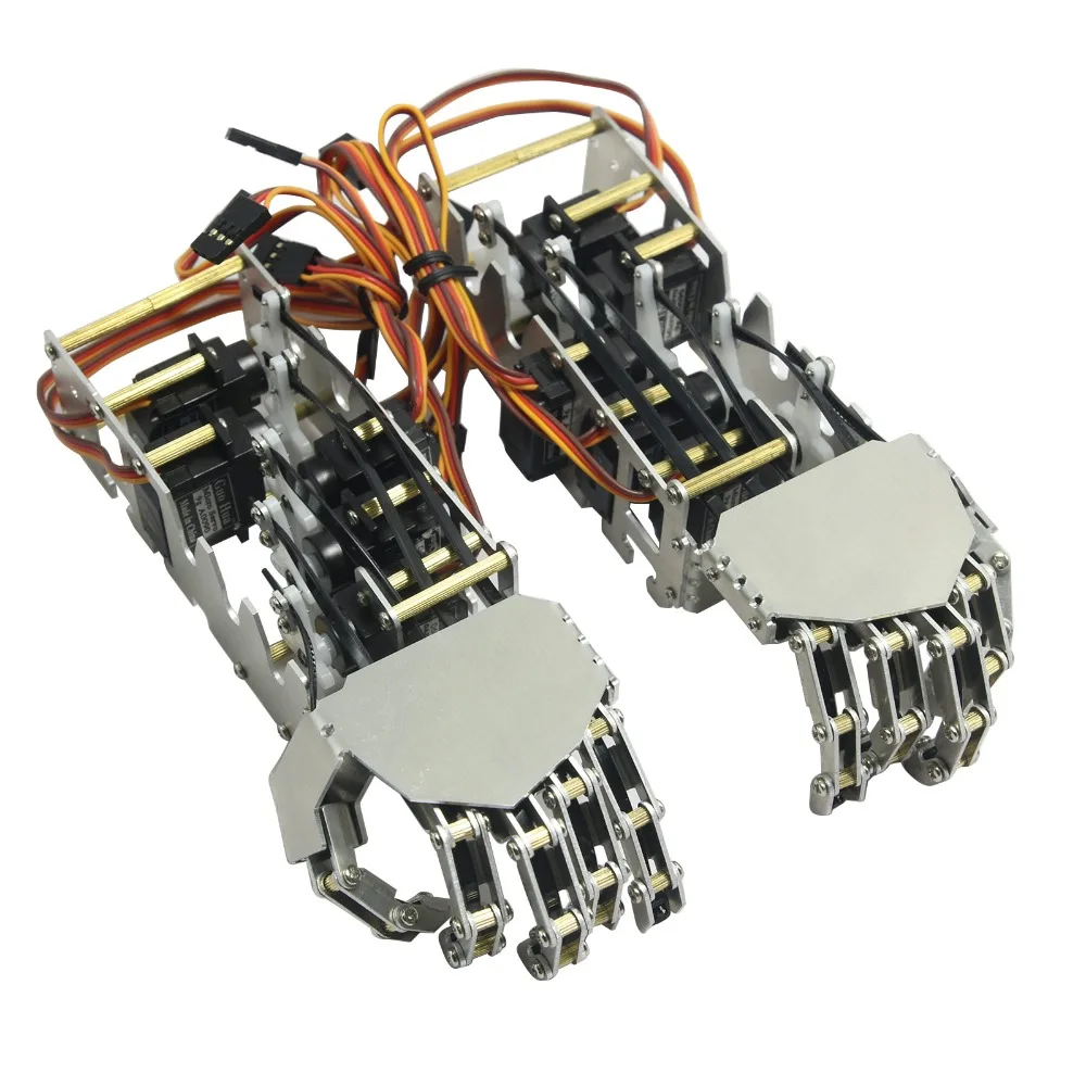 2018 Новинка 5DOF Humanoid пять пальцев металлический Манипулятор рука Левая и правая с