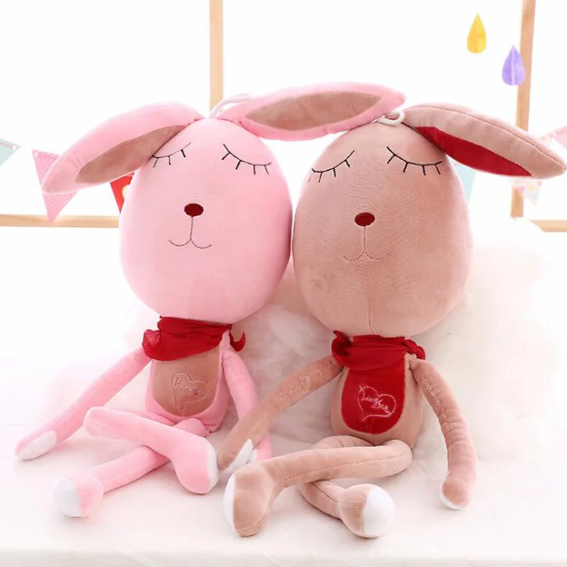 Мягкие Меховые длинные ноги Кролик Плюшевая Игрушка обнимающий кролик кукла