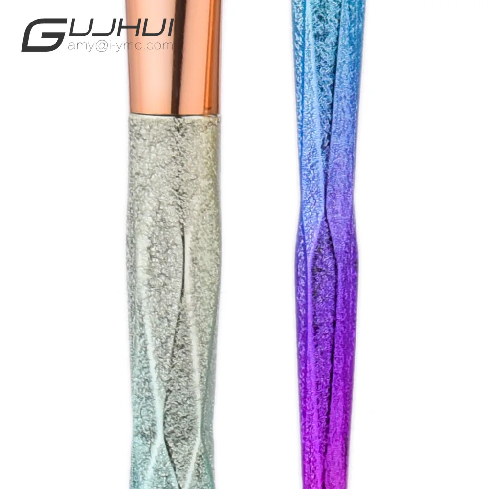 Gujhui Профессиональный 6 шт. бриллиантами Make-up Brush Eye Shadow Кисти для макияжа База