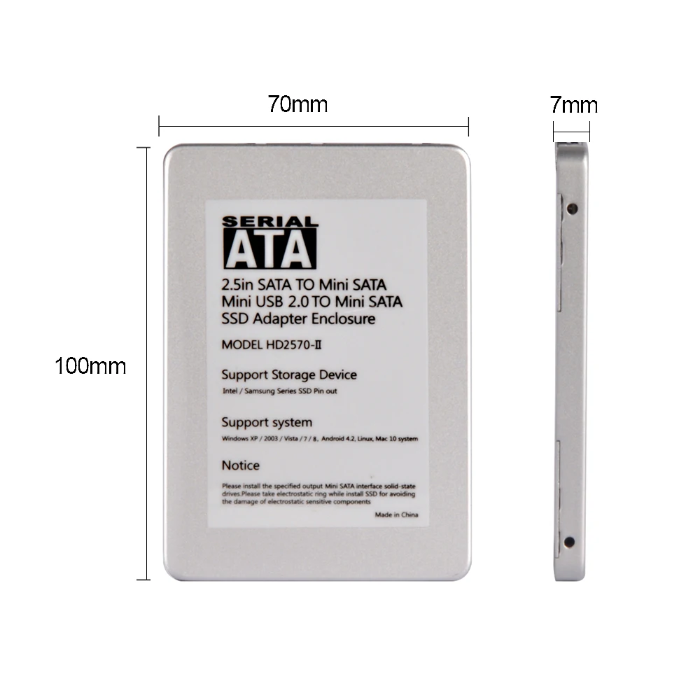 DeepFox 2 5 SATA для Mini USB 0 SSD корпус адаптера HDD жесткого диска внешний корпус|Корпус