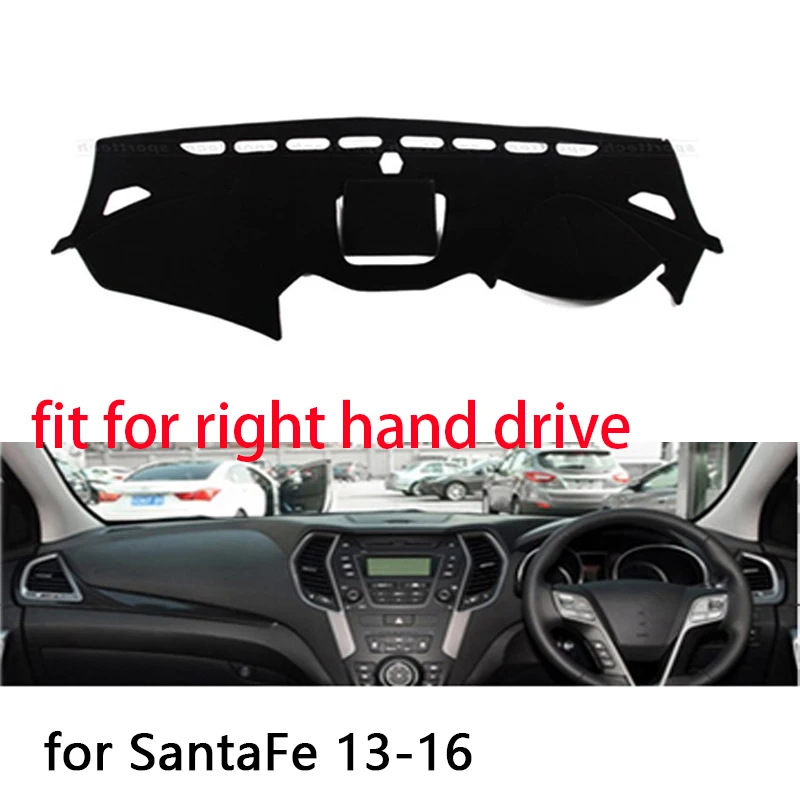 For Hyundai Santa Fe IX45 Maxcruz 2013-18 Dashboard Cover Sun Shade Non-slip Dash Mat Carpet Car Stickers Interior Accessories | Автомобили