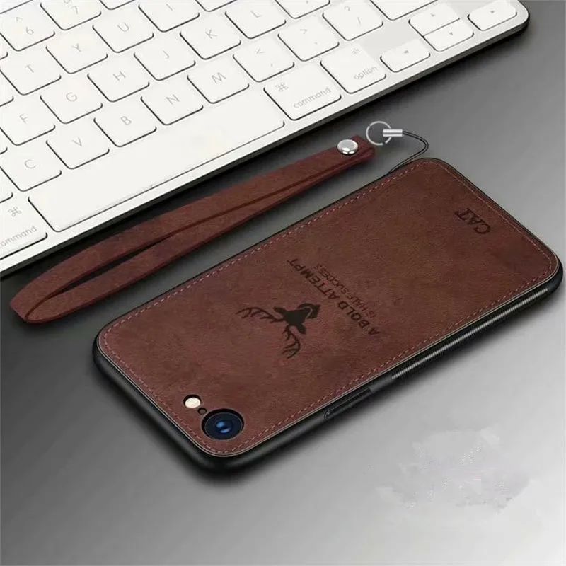 Чехол с оленем, прочный ТПУ чехол для iphone xs max xr x 10, ремешок, чехол с магнитным держателем для iphone 7, 8, 6, 6s plus, 5, SE, 5S, lucky elk