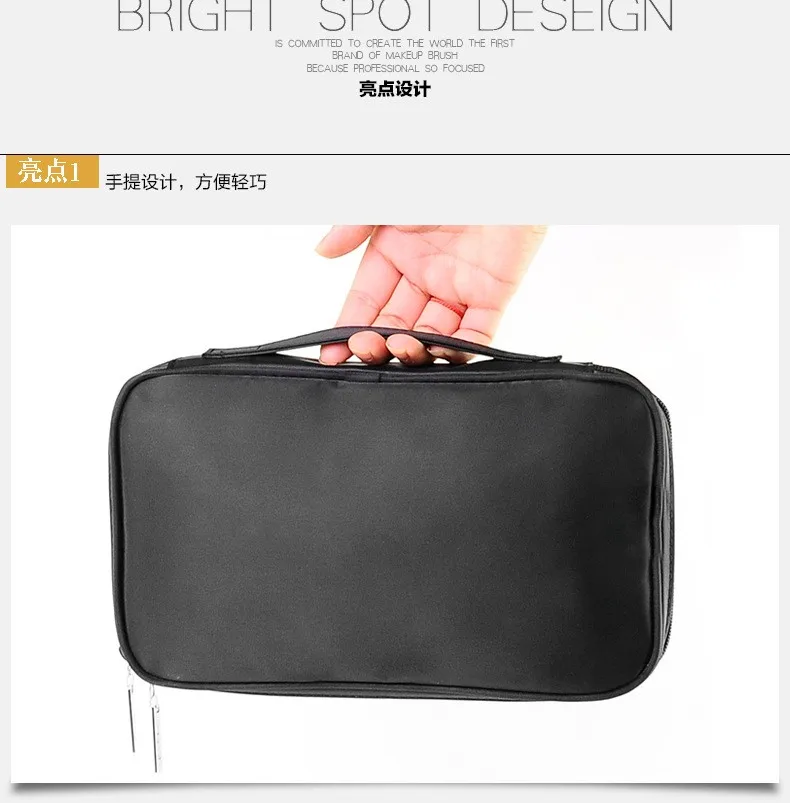 Органайзер для кистей для макияжа Bolso Mujer, косметическая сумка парусина, большая емкость, посылка, инструмент для красоты, большая емкость, чехол для хранения, сумочка