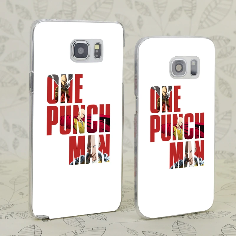 C0824 One Punch Man Typography Transparent Hard PC Case Cover For Samsung Galaxy S 3 4 5 6 7 Mini Edge Plus Note 9 |