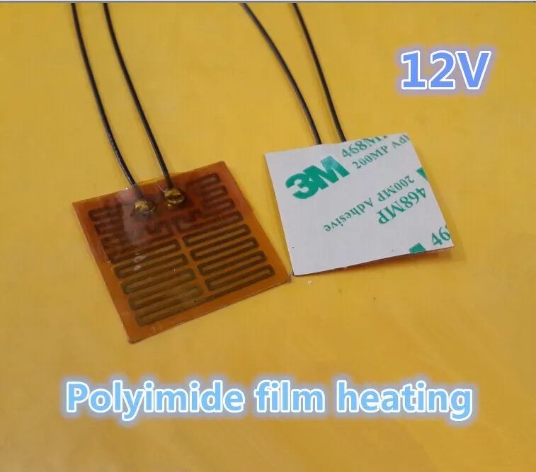 

Polyimide film thin heating film heating electrical equipment instrument auxiliary heater 12V