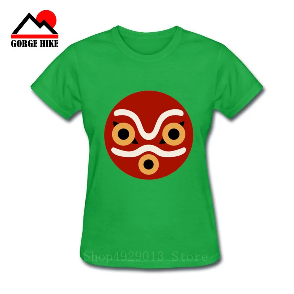 Женская футболка с изображением героев мультфильма Студия гиbli принцессы