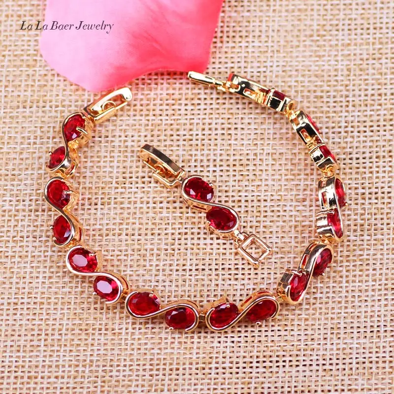 L &amp B лучший подарок на день рождения для женщин Красный созданный Гранат &quots&quot