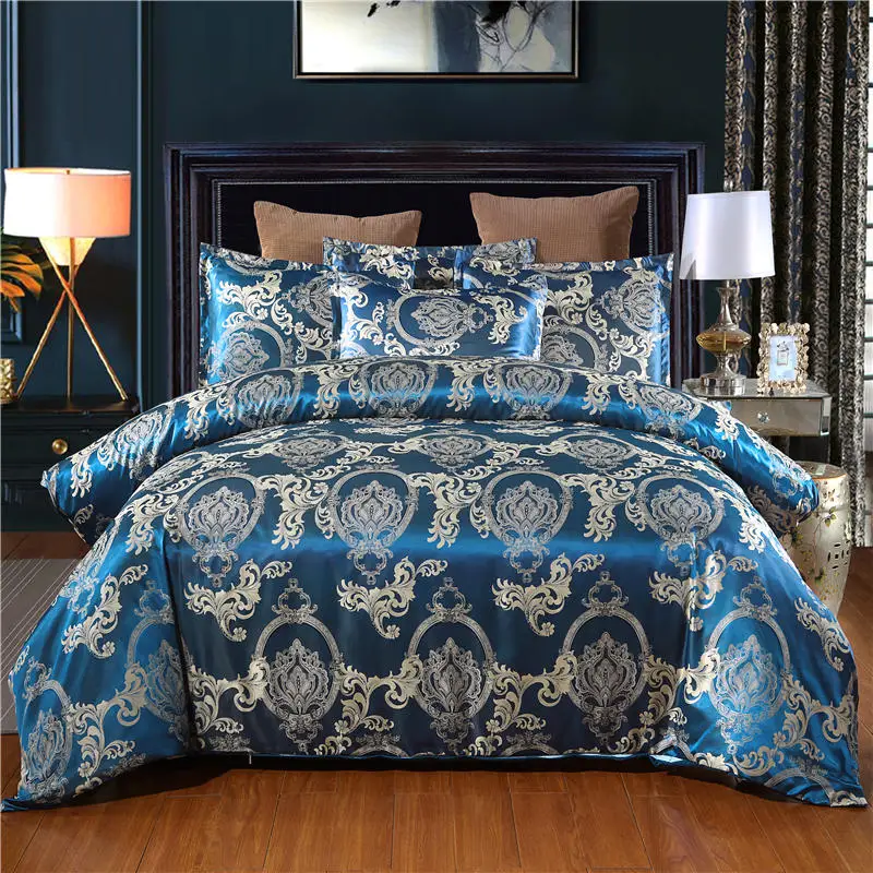 Color 8 Роскошный жаккардовый Комплект постельного белья, пододеяльник, пододеяльник - Цвет: Color 8