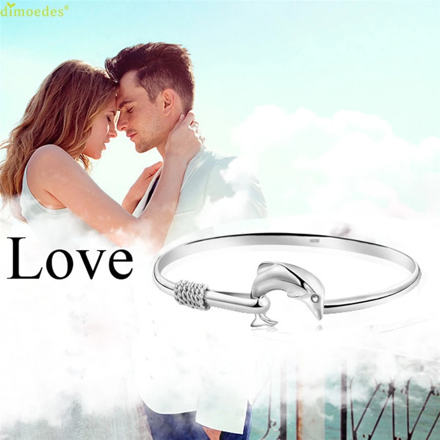 Горячая новинка 2018 Европейская мода ювелирные изделия твердый Дельфин застежка