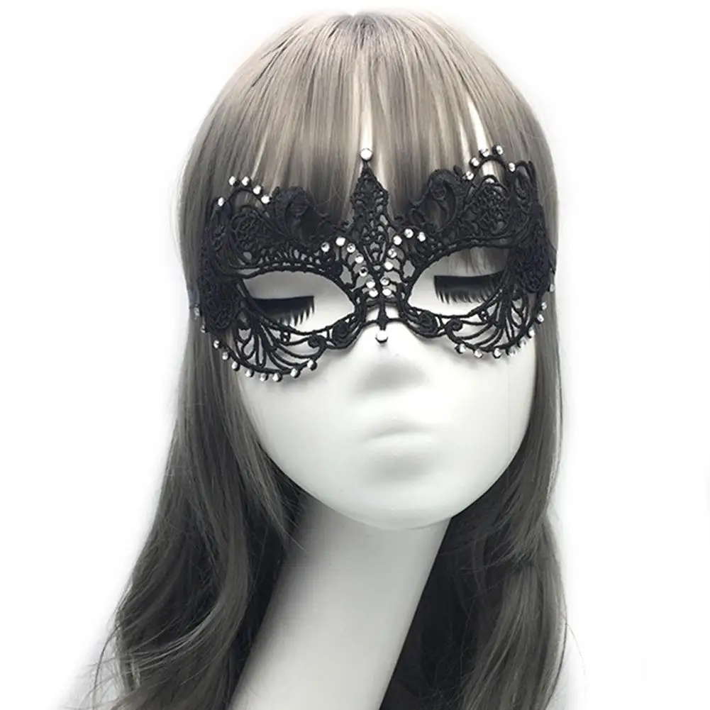 Women Fashion Elegant Lace Mask Face Ornament for Halloween Masquerade Party | Тематическая одежда и униформа