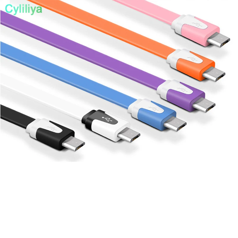 10 шт./лот 1 м 2 3 8-контактный плоский USB-кабель для синхронизации данных и зарядки