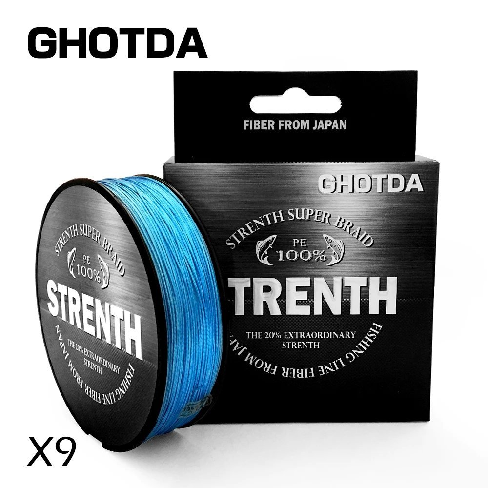 GHOTDA 150 м леска 20-100LB плетеная гладкая многонитевая PE рыболовная для морской