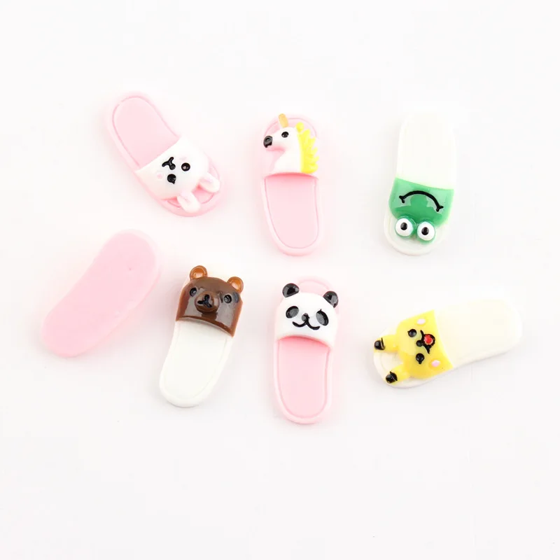 7 шт. Мультяшные тапочки наполнитель для прозрачной/пушистой грязевой коробки