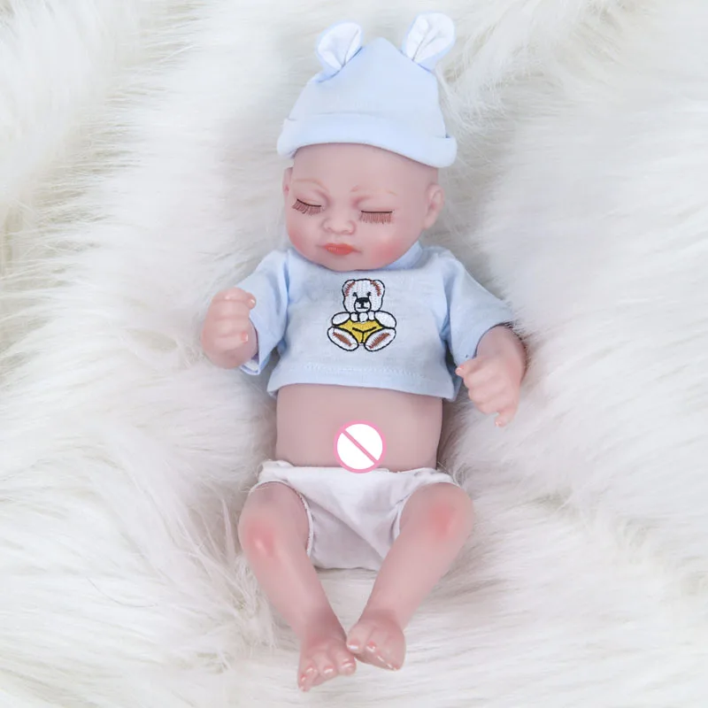 LEOOFU 28 см 11 дюймов игровой дом игрушки bebe куклы reborn всего тела мягкого силикона для