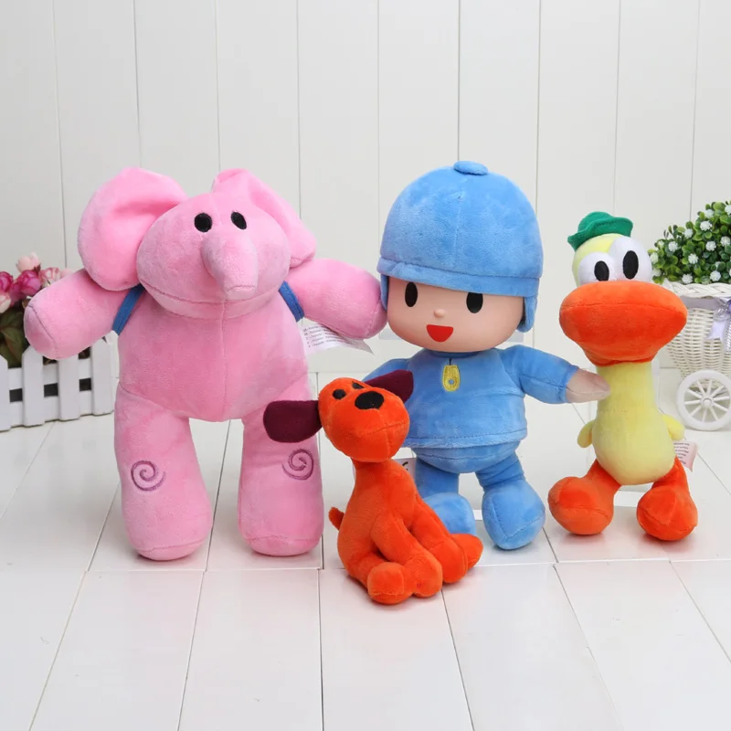 12-25 см Pocoyo Элли Пато Loula Nina Sleepy птица плюшевые игрушки мягкая игрушка кукла Pocoyo игрушки розовый слон