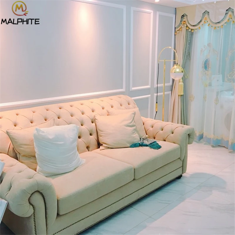 Nordic LED Floor Lamp Eye-protective Gold Floor Lamps For Living Room Modern Floor Lighting Luminaire Home Study Bedside Decor